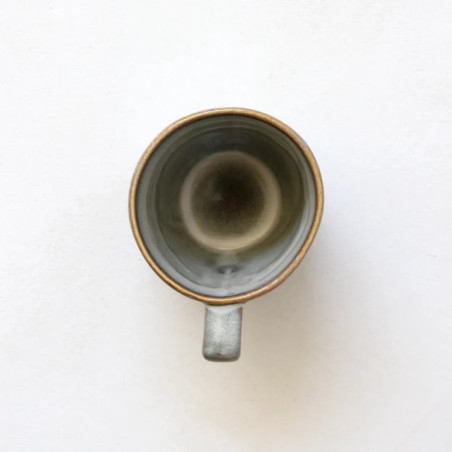 Gaudina — Artisan stoneware mug, Dune and Iode | Masamé