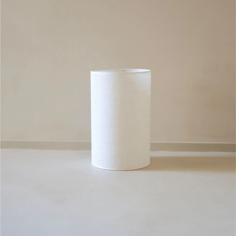 JUTE - Abat-Jour Blanc H40 Ø25