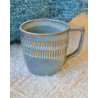 Gaudina — Artisan stoneware mug, Dune and Iode | Masamé