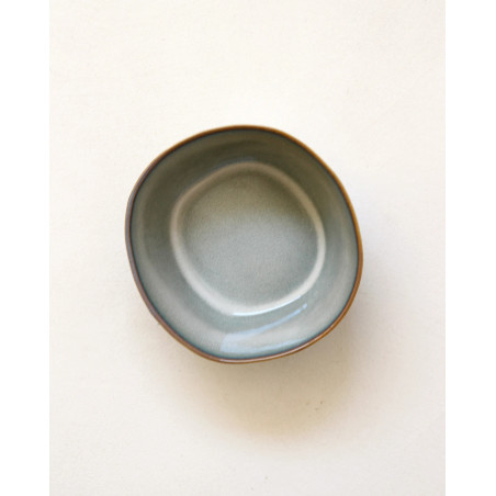 Gaudina — Artisan stoneware bowl, Dune and Iode | Masamé