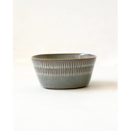 Gaudina — Artisan stoneware bowl, Dune and Iode | Masamé