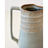 Gaudina — Artisan stoneware carafe 2.5L, Dune and Iode | Masamé