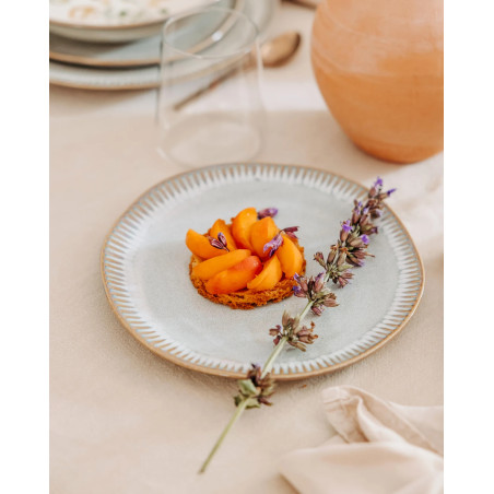 Assiette à dessert en Grès Diamètre 21,5 cm - GAUDINA