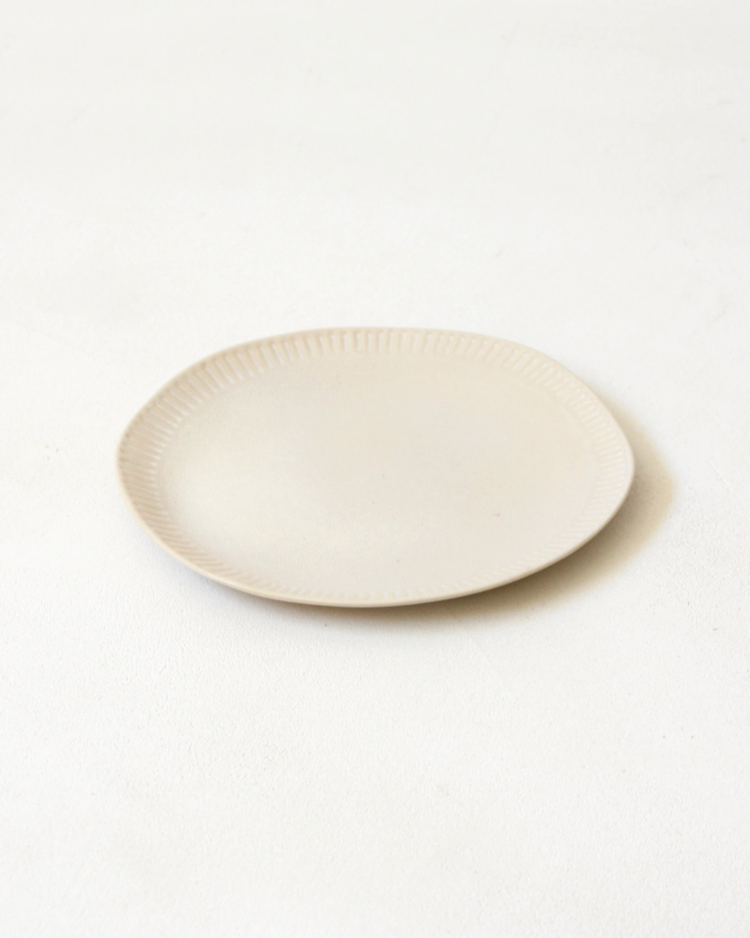 Gaudina — Small stoneware plate, Dune and Iode | Masamé