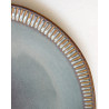 Gaudina — Large round stoneware plate, Dune and Iode | Masamé