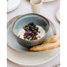Gaudina — Artisan stoneware bowl, Dune and Iode | Masamé