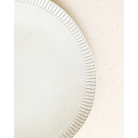 Gaudina — Small stoneware plate, Dune and Iode | Masamé