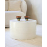 Endoume — Artisan round ceramic coffee table | Masamé