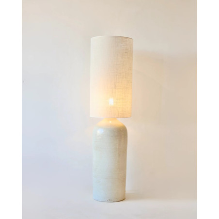 Calla L — Artisan ceramic floor lamp H154 cm | Masamé