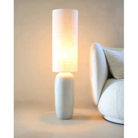 Botera — Artisan ceramic floor lamp H101 cm | Masamé