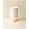 Sormiou S — Ceramic table lamp Calcaire, jute shade | Masamé
