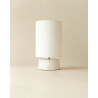 Sormiou S — Ceramic table lamp Calcaire, jute shade | Masamé