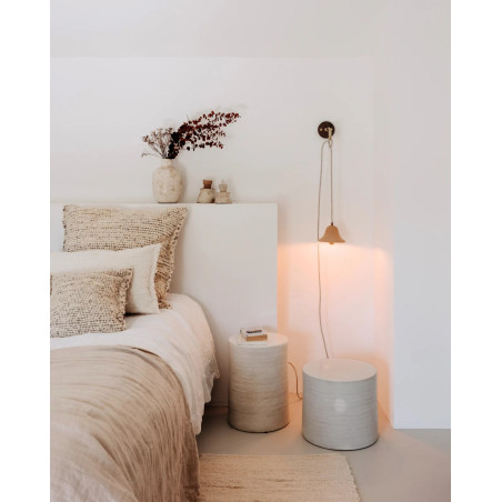 Gigaro S - Raw ceramic pendant light D16 | Masamé
