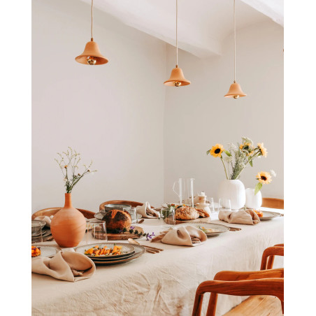Gigaro S - Raw ceramic pendant light D16 | Masamé