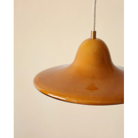 Gigaro L — Glazed ceramic pendant light D30 | Masamé