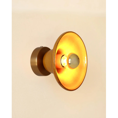 Gigaro S — Glazed ceramic wall light D16 | Masamé