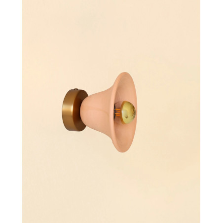 Gigaro S — Raw ceramic wall light D16 | Masamé