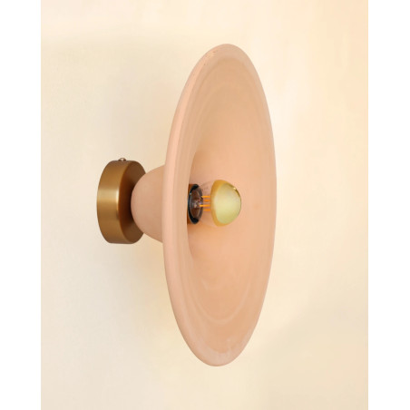 Gigaro L — Raw ceramic wall light D30 | Masamé