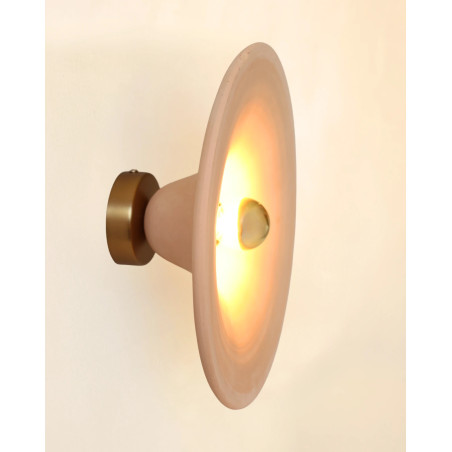 Gigaro L — Raw ceramic wall light D30 | Masamé