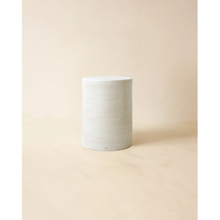 Roucas — Artisan ceramic side table and column | Masamé