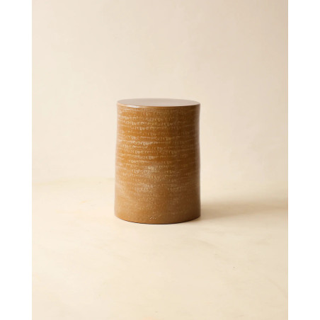 Roucas — Artisan ceramic side table and column | Masamé