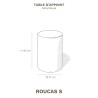 Roucas — Artisan ceramic side table and column | Masamé