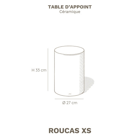 Table d'Appoint en Céramique - ROUCAS | Masamé