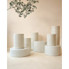 Roucas — Artisan ceramic side table and column | Masamé