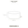 Endoume — Artisan round ceramic coffee table | Masamé