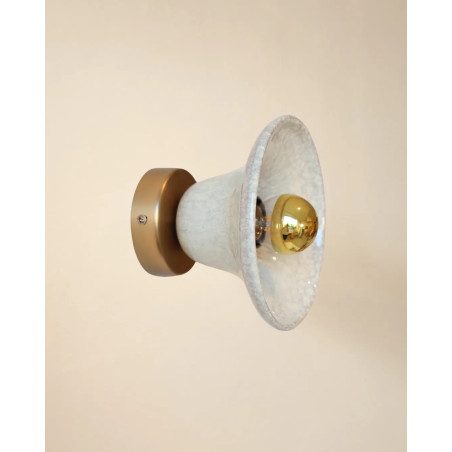 Gigaro S — Glazed ceramic wall light D16 | Masamé