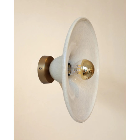 Gigaro L — Glazed ceramic wall light D30 | Masamé