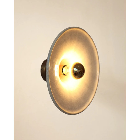 Gigaro L — Glazed ceramic wall light D30 | Masamé