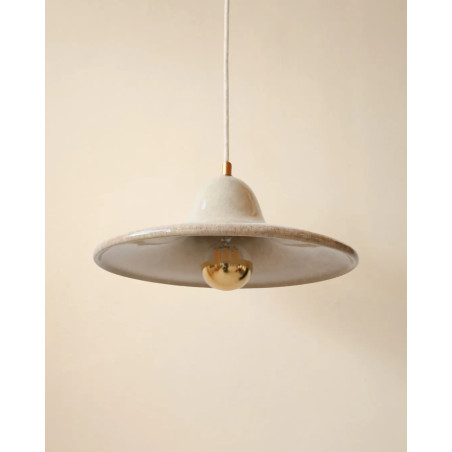 Gigaro L — Glazed ceramic pendant light D30 | Masamé