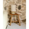 Sormiou S — Ceramic table lamp Lin, jute shade | Masamé