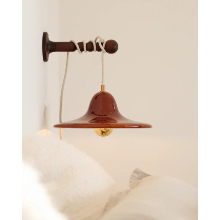 Gigaro L — Glazed ceramic portable lamp D30 | Masamé