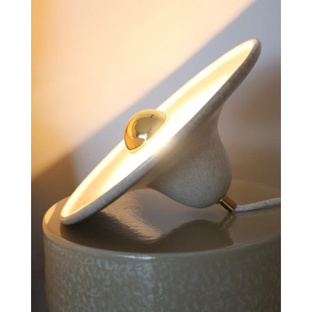 Gigaro L — Glazed ceramic portable lamp D30 | Masamé