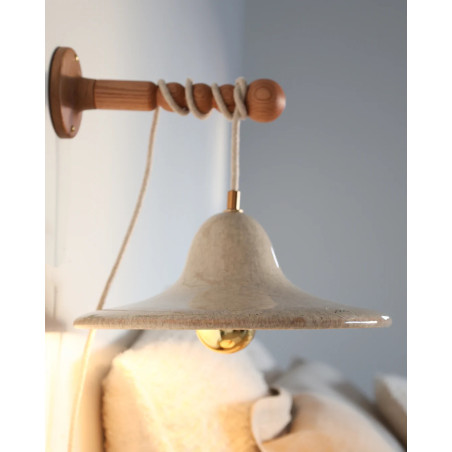 Gigaro L — Glazed ceramic portable lamp D30 | Masamé