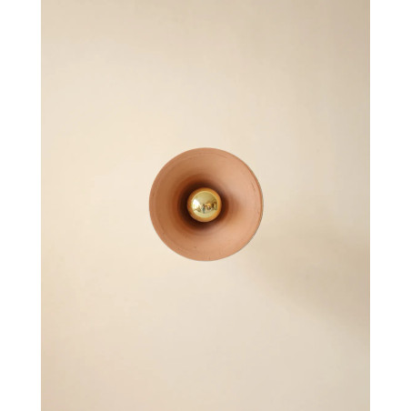 Gigaro S — Raw ceramic wall light D16 | Masamé