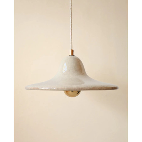 Gigaro L — Glazed ceramic pendant light D30 | Masamé
