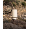 Sormiou S — Ceramic table lamp Calcaire, jute shade | Masamé