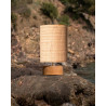Sormiou M — Lampe céramique Ambre, abat-jour jute ou raphia