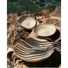 Gaudina — Stoneware serving dish, Dune and Iode | Masamé