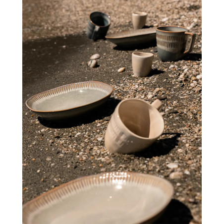 Gaudina — Tasse expresso en grès, Dune et Iode | Masamé