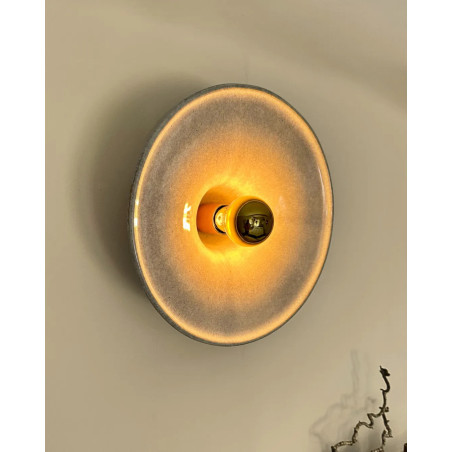 Gigaro L — Glazed ceramic wall light D30 | Masamé