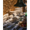 Tarifa — Artisan cotton cushion Chanvre, handmade Portugal