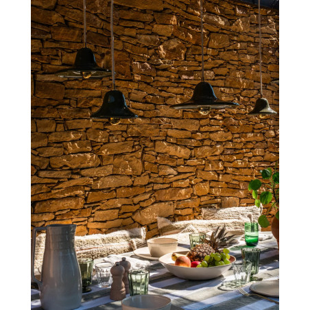 Gigaro L — Glazed ceramic pendant light D30 | Masamé
