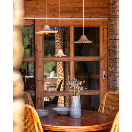 Gigaro S - Raw ceramic pendant light D16 | Masamé