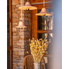 Gigaro L — Raw ceramic pendant light D30 | Masamé